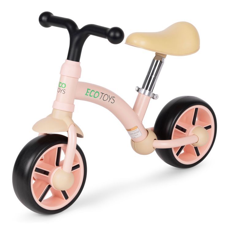 ECOTOYS Loopfiets - EVA Wielen - Verstelbaar Zadel - Roze - 3+ – foto 5