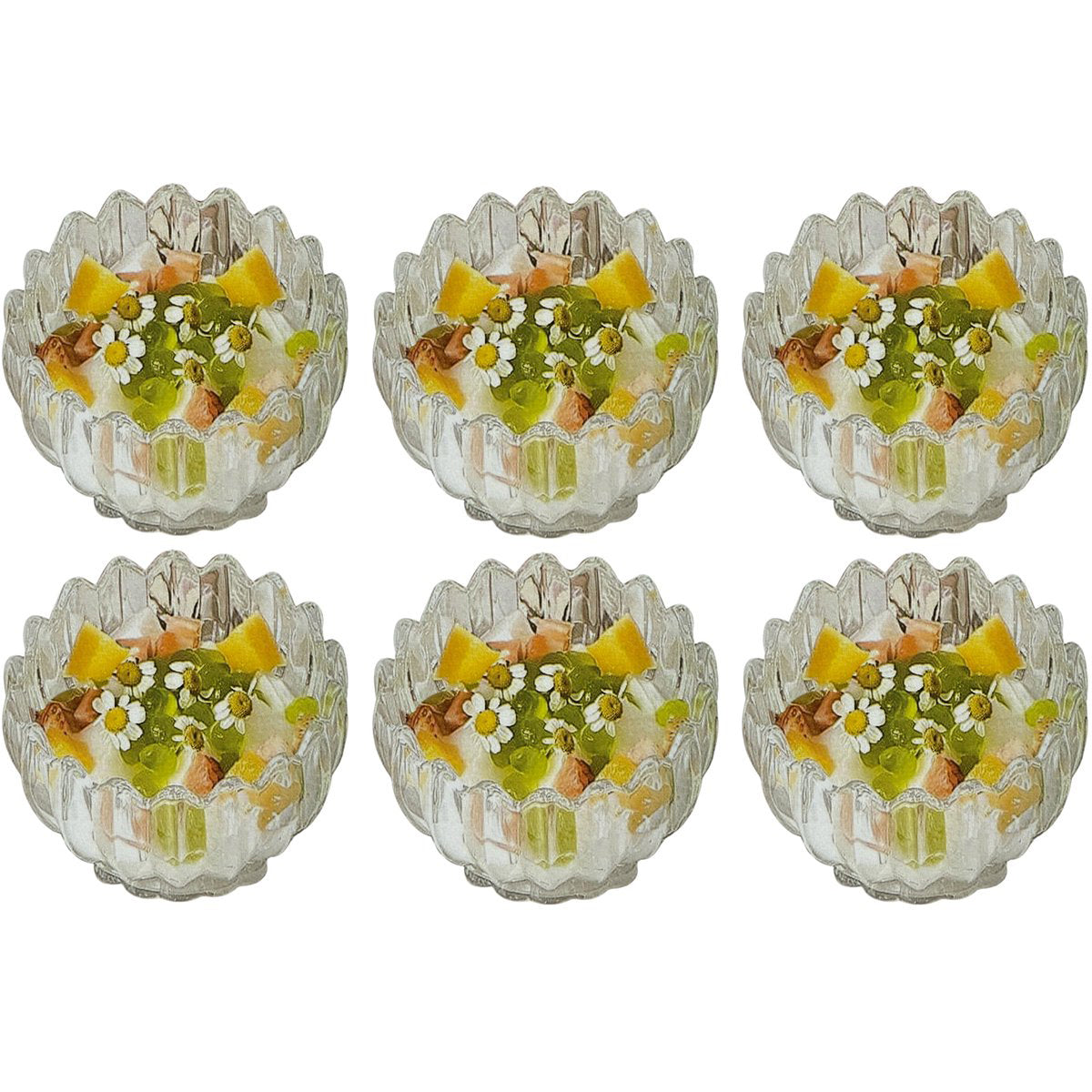 Glozini Jessica Dessertschalen - 6er Set - Eisbecher - Eisbecher