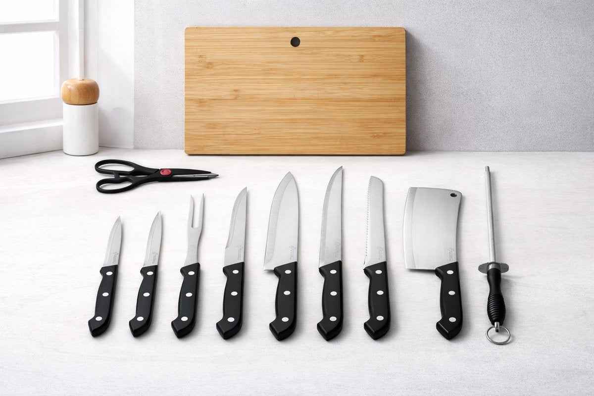 Kadirelli Messenset incl. Snijplank messenset productafbeelding 2