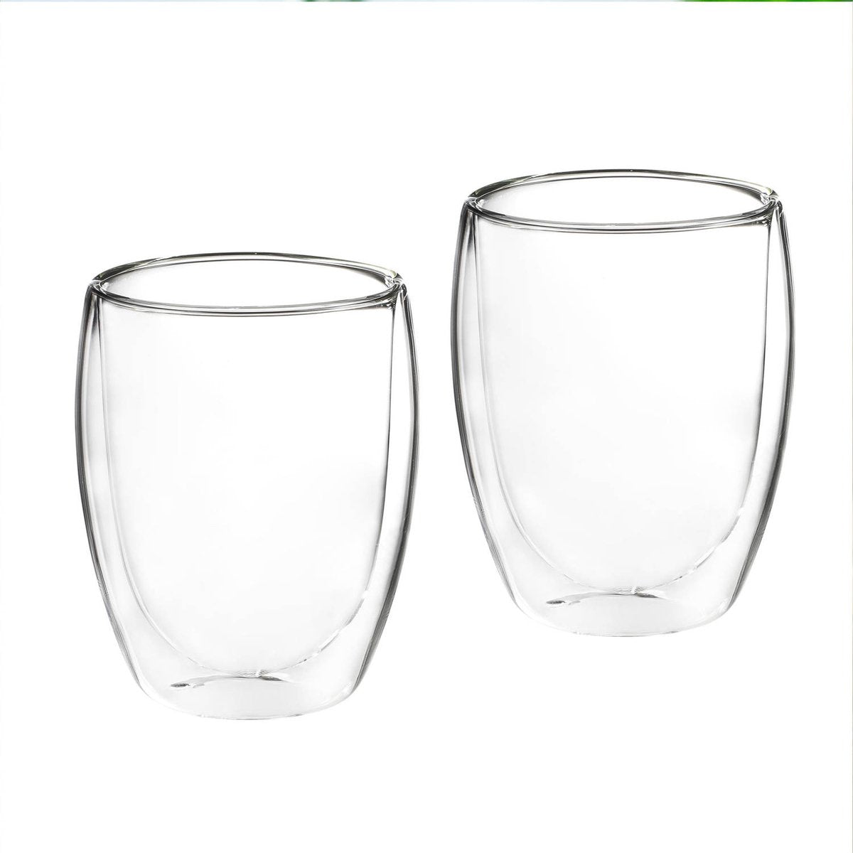 MONOO Dubbelwandige Koffieglazen - 350ml - Set van 2 - Cappuccino Glazen - Latte Macchiato Glazen - TEKZEN