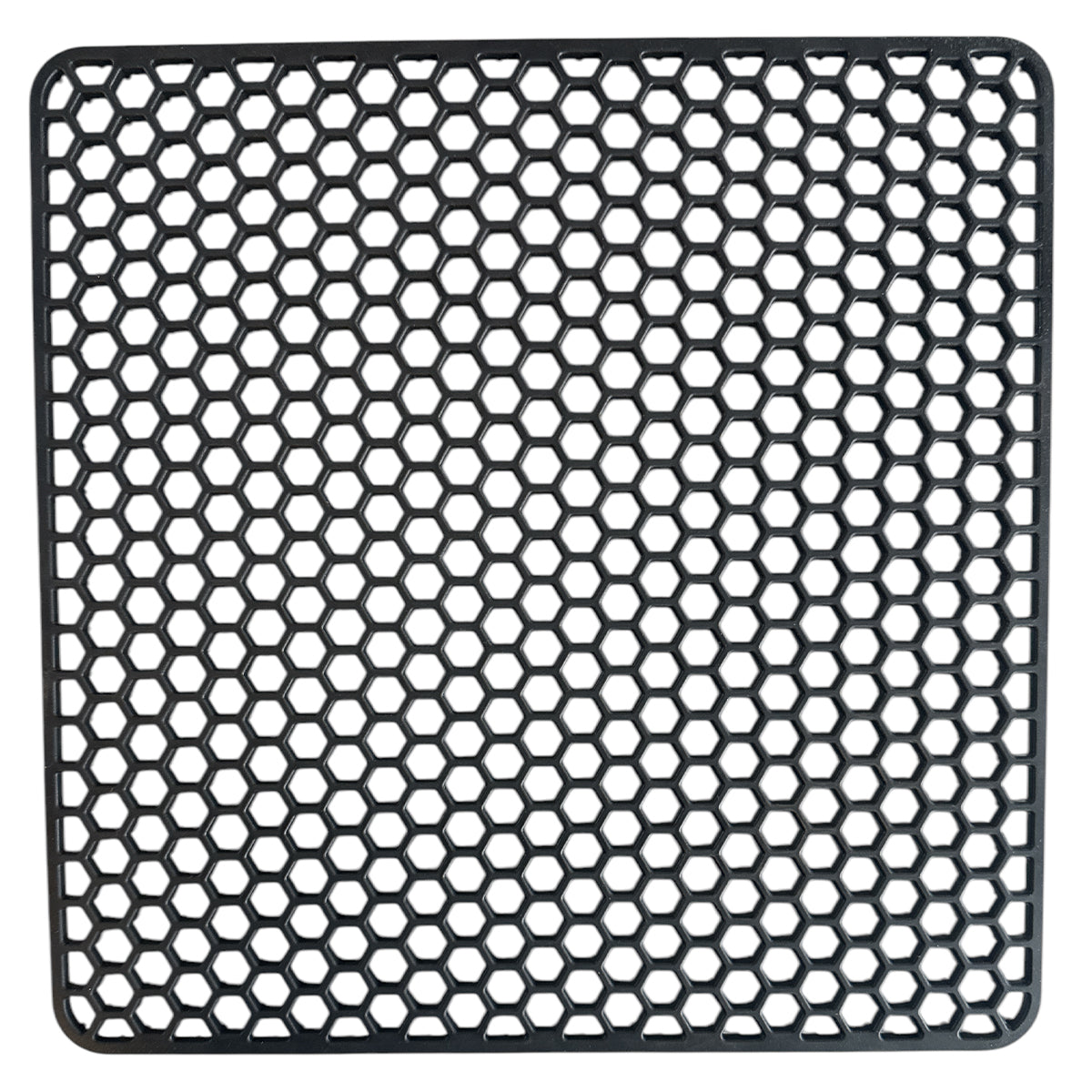 MONOO Spülbeckenmatte – Sechseck-Muster – Schwarz – Quadratisch – Silikon – 30x30cm – BPA-frei – Extra dick