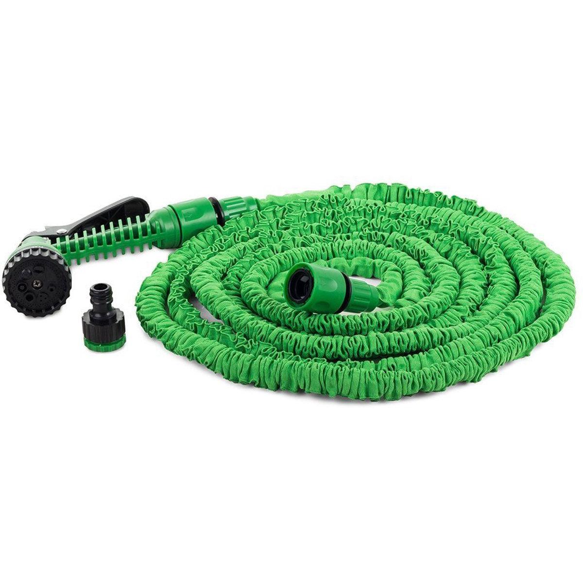 MONOO Flexibler Gartenschlauch und Bewässerung 60 Meter - Gartenbewässerung - Gartensprinkler - Wasserschlauch - 7 Sprühfunktionen