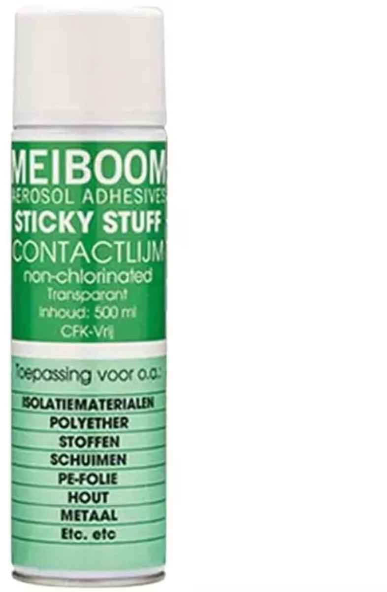 Meiboom Sticky Stuff Spuitbus - Professionele Spraylijm - Spuitlijm - Universele Contactlijm - Lijmspray - 500ML