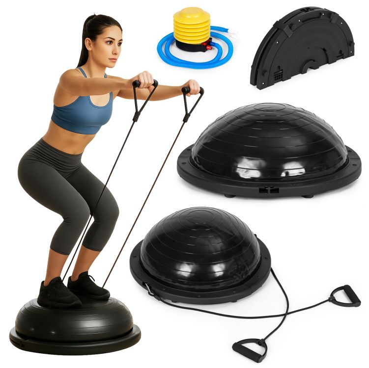 MovePro Balance Board - Balanstrainer met Weerstandsbanden & Pomp – foto 1