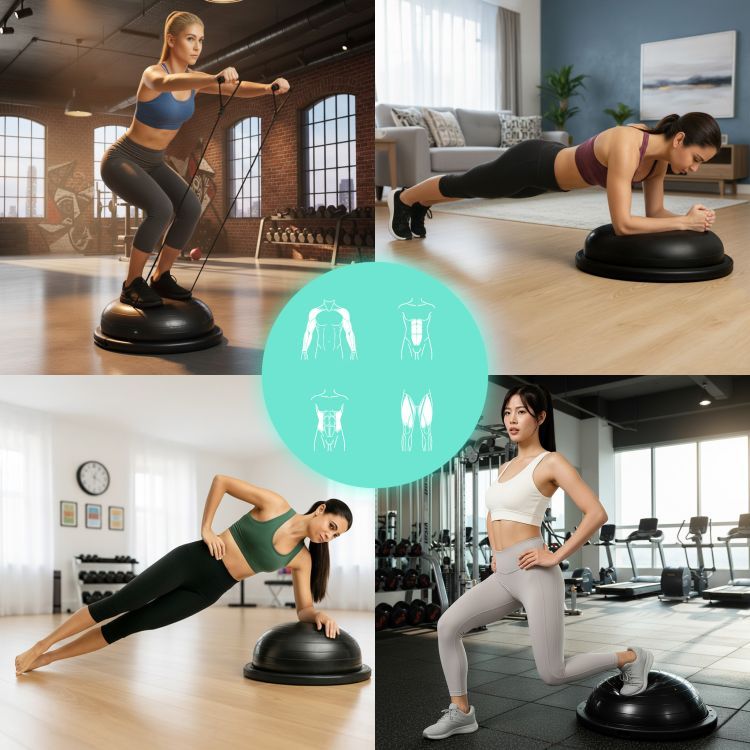 MovePro Balance Board - Balanstrainer met Weerstandsbanden & Pomp – foto 3