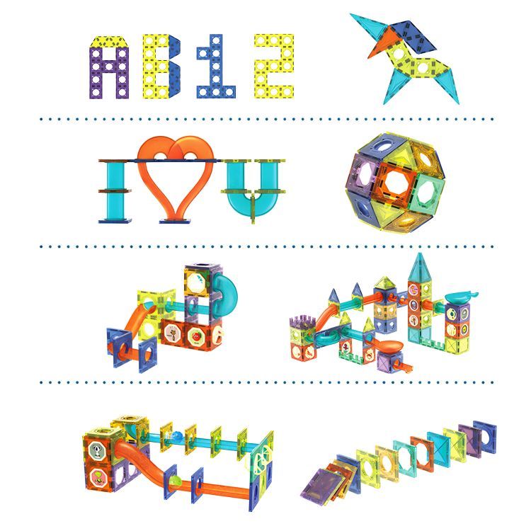 Multistore Magnetische LED Knikkerbaan - 105-delige Bouwset - Marble Run – foto 7