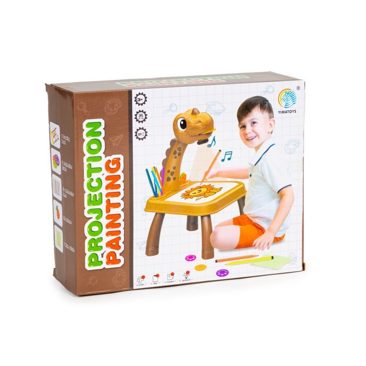 Multistore Dinosaurus Tekenprojector - Geel - 24 Patronen - 12 Stiften – foto 7