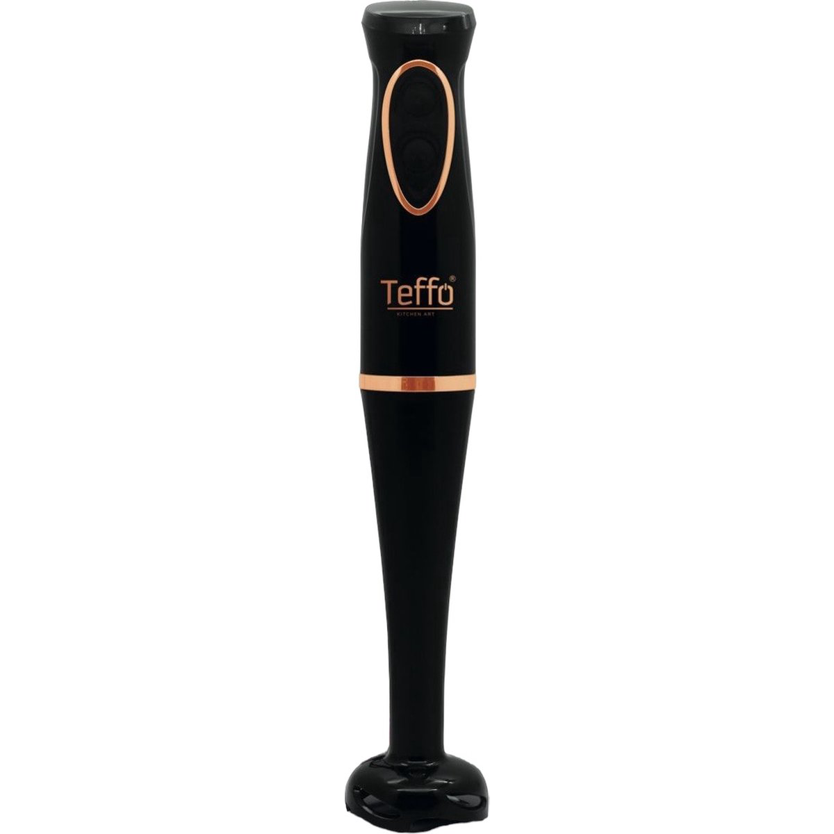 Teffo Hand Blender - 2 Speeds & Ergonomic Handle, Removable Rod - 200 Watt - Black / Rose Gold