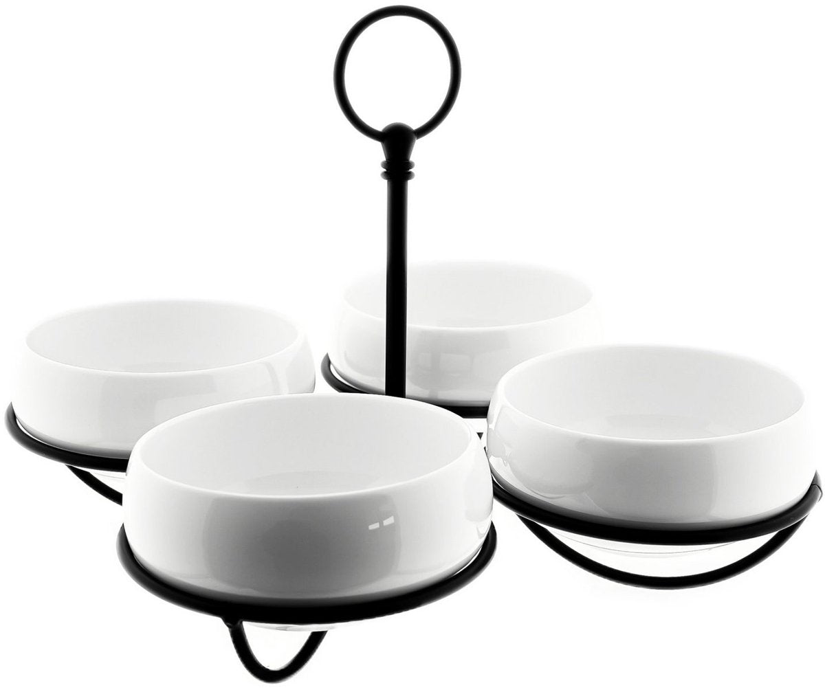 Almina Belicia - Snackschalen Set - Serveerschaal - 5 - delig - Porselein - TEKZEN