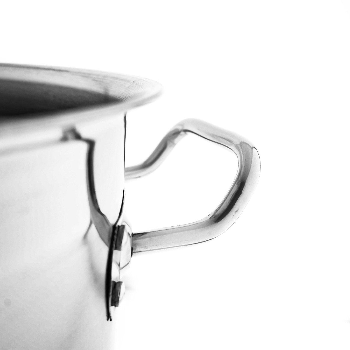 Almina Kookpan met Glazen Deksel - 28cm - 9.8L - Edelstaal - Zilver - TEKZEN