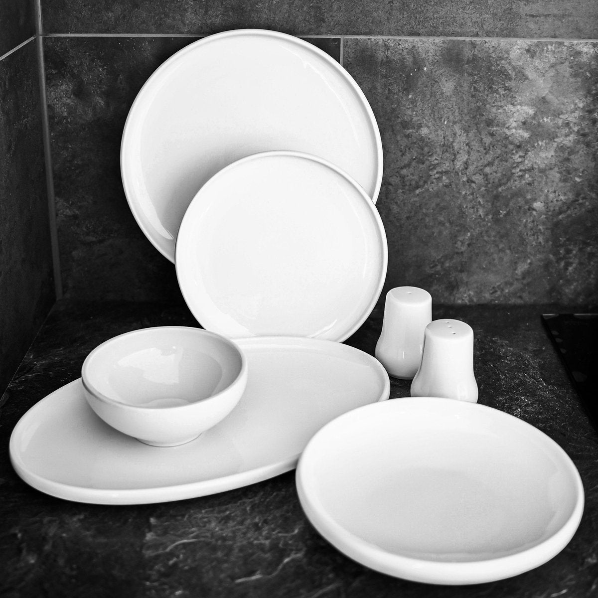 Almina Respiro - Porseleinen Serviesset - 27 - delig - Wit - 6 - Persoons - Dinerset - TEKZEN