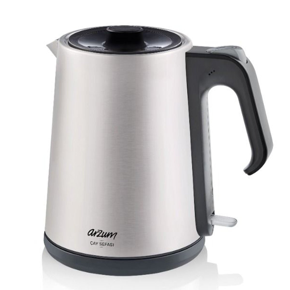Arzum Cay Sefasi AR3069 - Elektrische Theepot - Inox - 1.8L + 1.2L - Led - indicator - 360° Basis - 1650W - TEKZEN