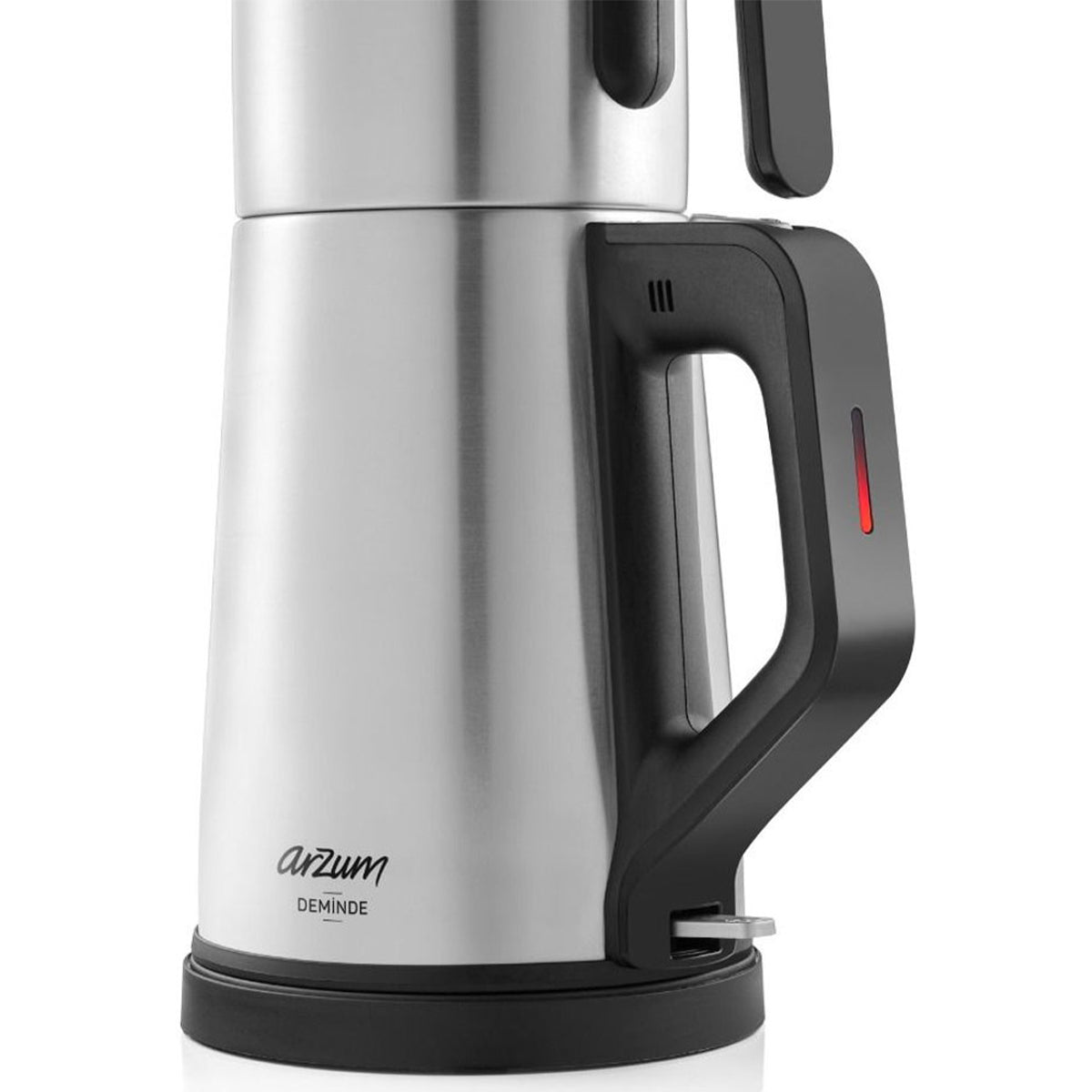 Arzum Deminde AR3129 - Elektrische Theepot - Inox - 1.8L + 1.0L - Led - indicator - 360° Basis - 1800W - TEKZEN