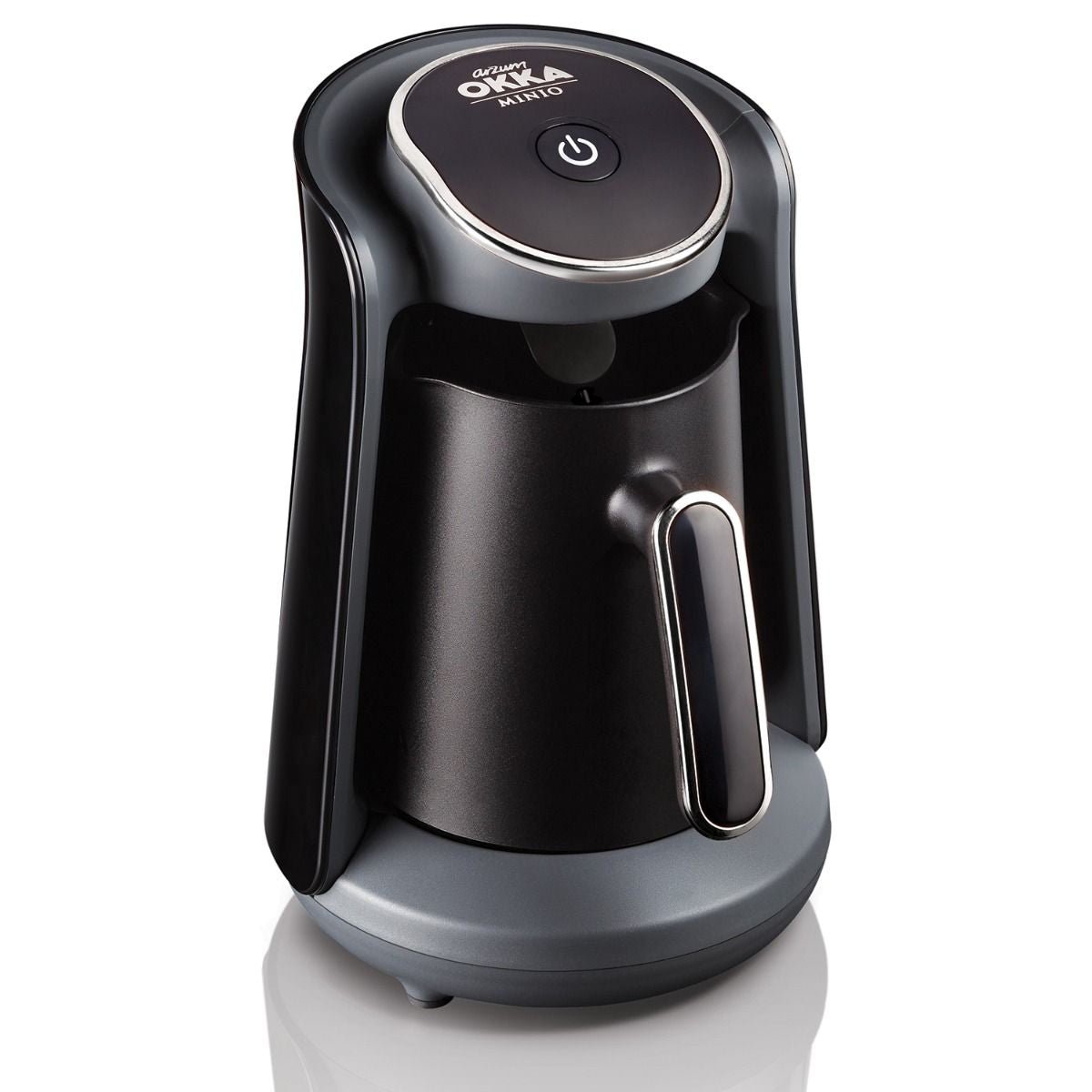 Arzum OKKA Minio OK004 - Turkse Koffiemachine - Zwart/Chroom - Dubbelzijdige Koffiepot - 4 Kopjes - 480W - TEKZEN