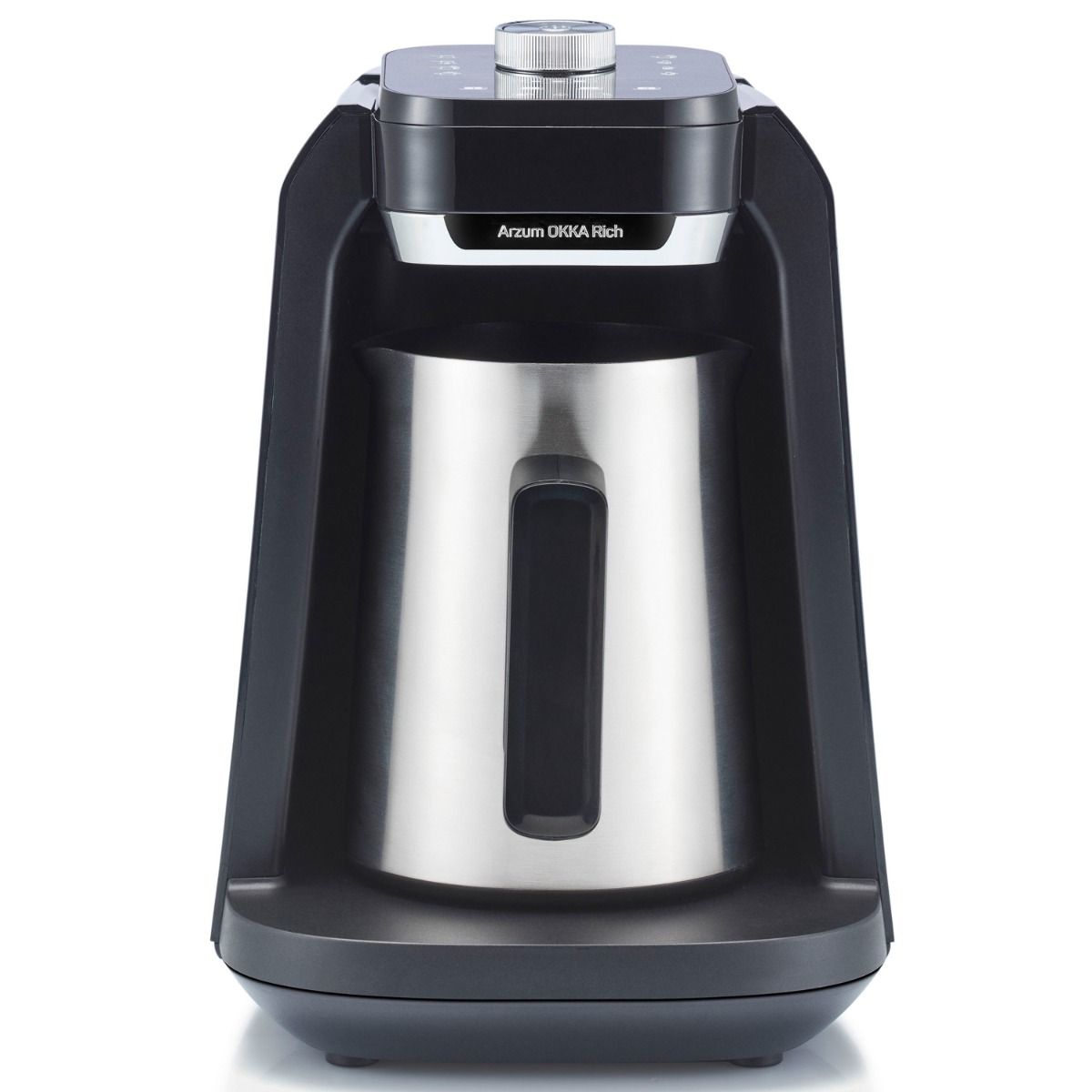 Arzum OKKA Rich Spin Pro Plus OK0038 - Turks Koffiezetapparaat - Chroom - 700 Watt - 8 Standen - Ingebouwde Watertank - TEKZEN