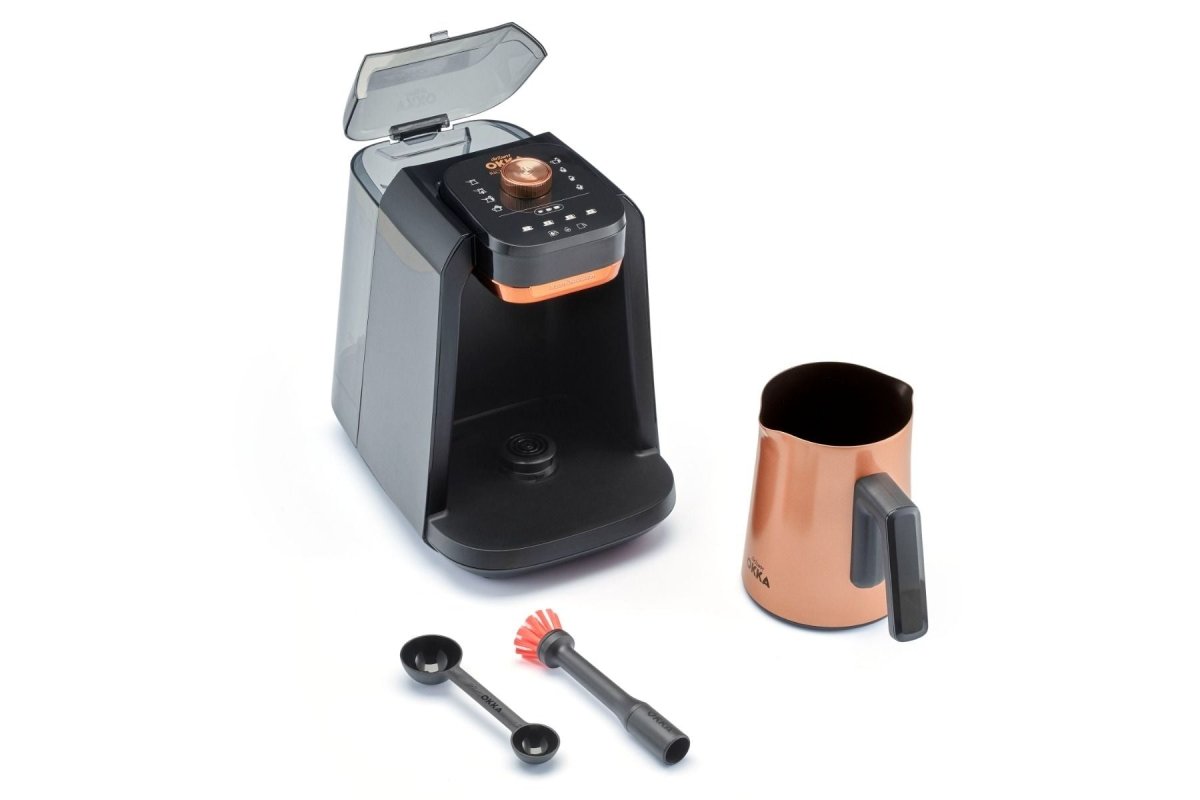 Arzum OKKA Rich Spin Pro Plus OK0038 - Turks Koffiezetapparaat - Koper - 700 Watt - 8 Standen - Ingebouwde Watertank - TEKZEN