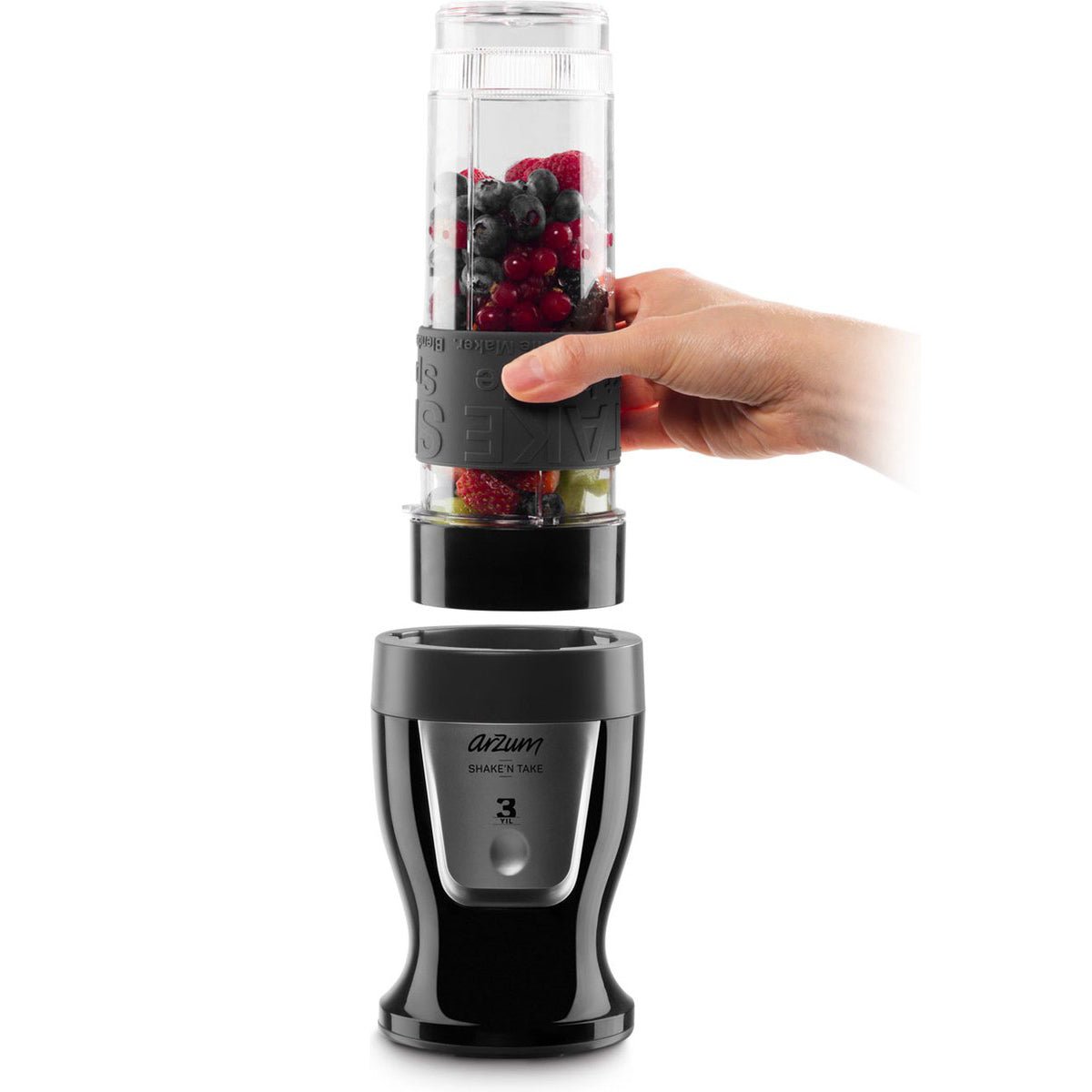 Arzum Shake'n Take Blender AR1032 - Zwart - Mini Blender - 300W - TEKZEN