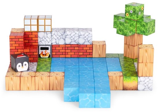 Magnetische Bouwblokken Set - 87 Delig - Magnetische Kubussen - Educatief Constructiespeelgoed voor Kinderen – foto 3