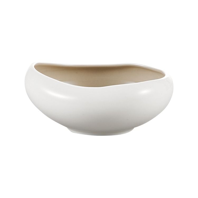 Bricard Barles - Porseleinen Dinner Set - Serviesset - 25 - delig - 6 - Persoons - Wit/Taupe - Japandi - TEKZEN