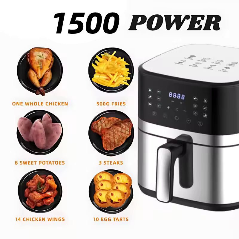 Cheffinger Airfryer - XXL - Touchscreen - 7L Digitale Airfryer – Gezond, Efficiënt en Stijlvol - TEKZEN