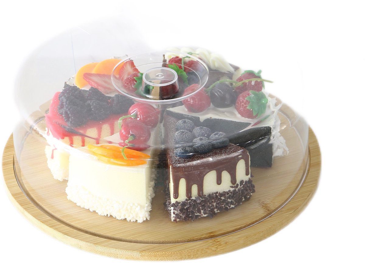 Cheffinger Bamboe Stolp - Taart Vershouddoos / Cake Bewaardoos - Ø 28,5cm - TEKZEN