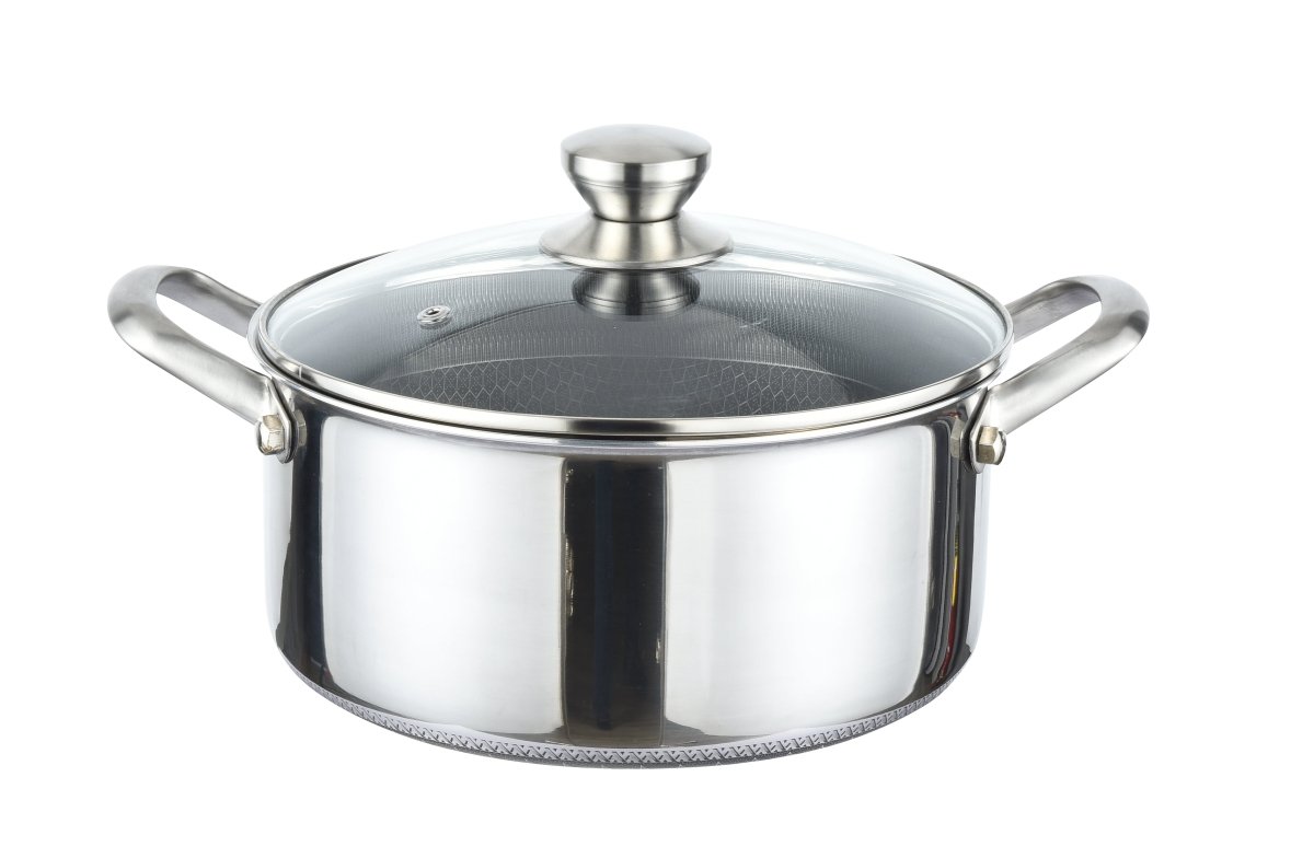 Cheffinger Braadpan met Deksel - 24cm - RVS - Honingraat - Inductie - TEKZEN