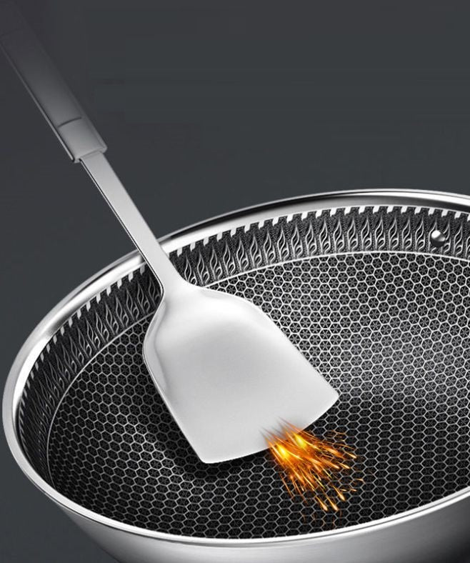 Cheffinger Braadpan met Deksel - 28cm - RVS - Honingraat - Inductie - TEKZEN