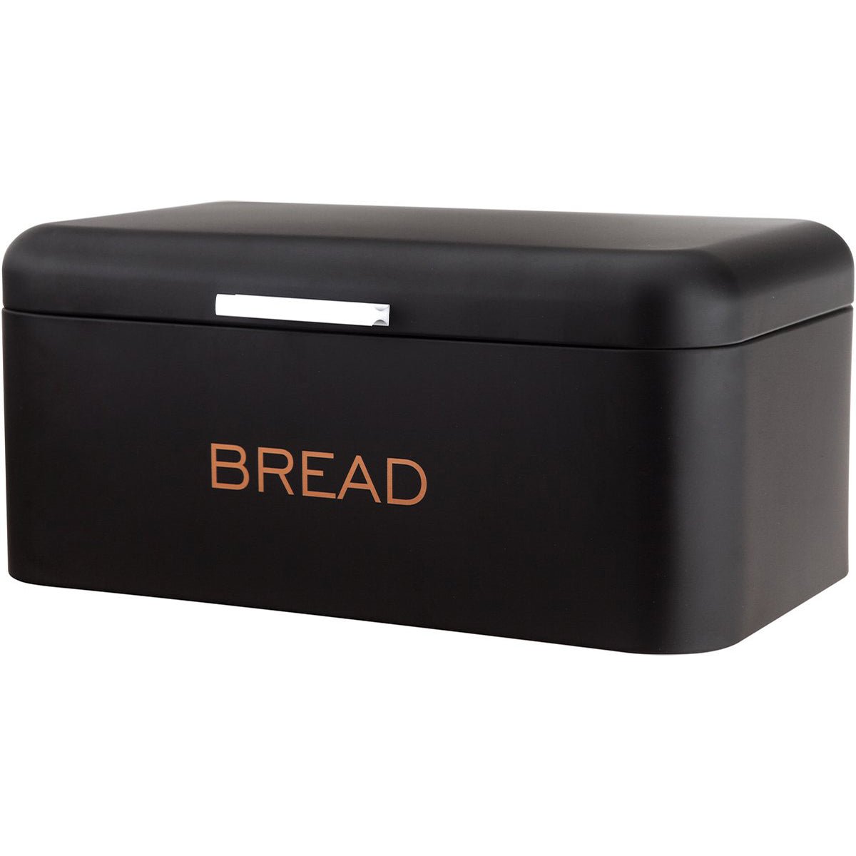 Cheffinger Broodtrommel - Metallic Zwart - RVS - 34cm - TEKZEN