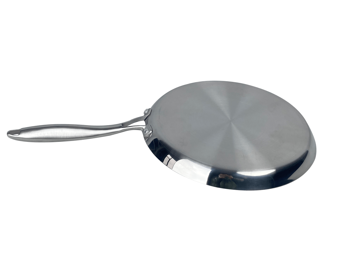 Cheffinger Crêpe - en Pannenkoekenpan - 24cm - RVS - Honingraat - Inductie - Pizza Pan - TEKZEN