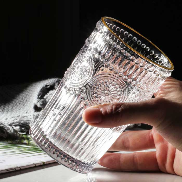 Cheffinger Drinkglazen - Set van 4 - Waterglazen - 300ml - Sapglazen - TEKZEN