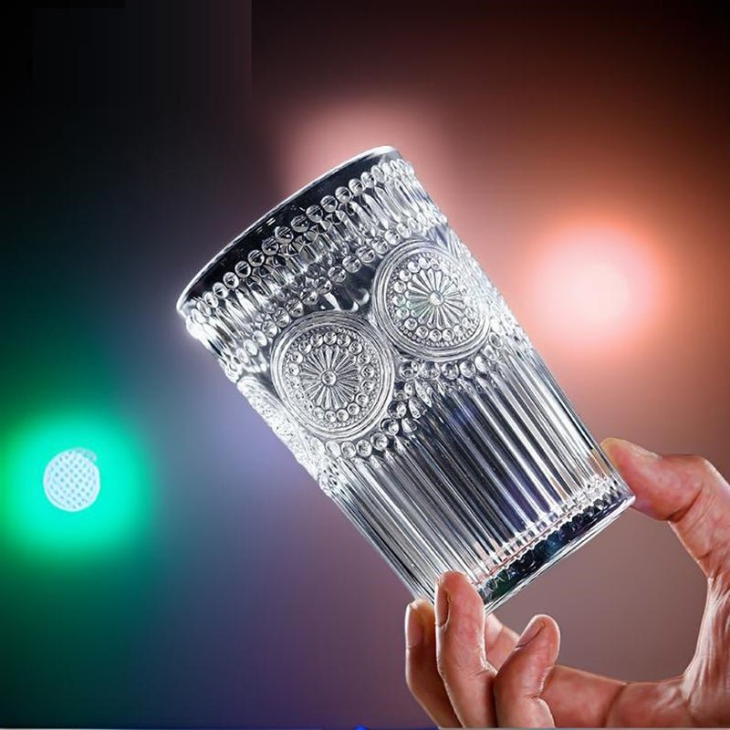 Cheffinger Drinkglazen - Set van 6 - 400ml - Retro Vintage - TEKZEN