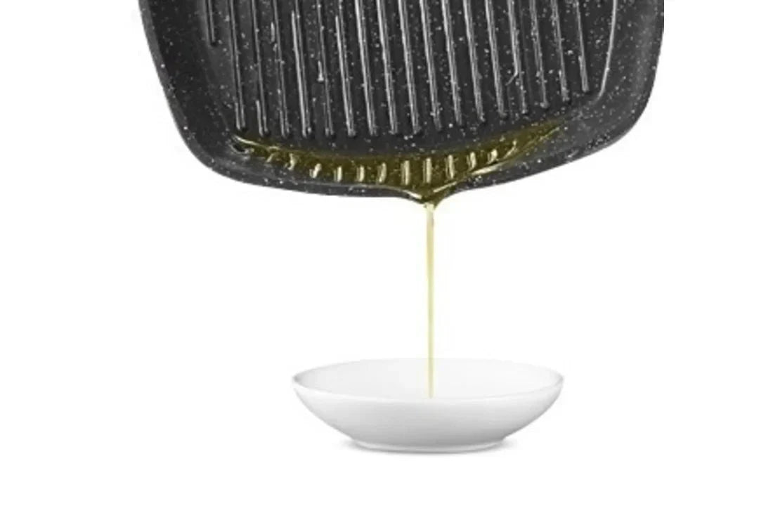 Cheffinger Grillpan - 28cm - Zwart - Inductie - TEKZEN