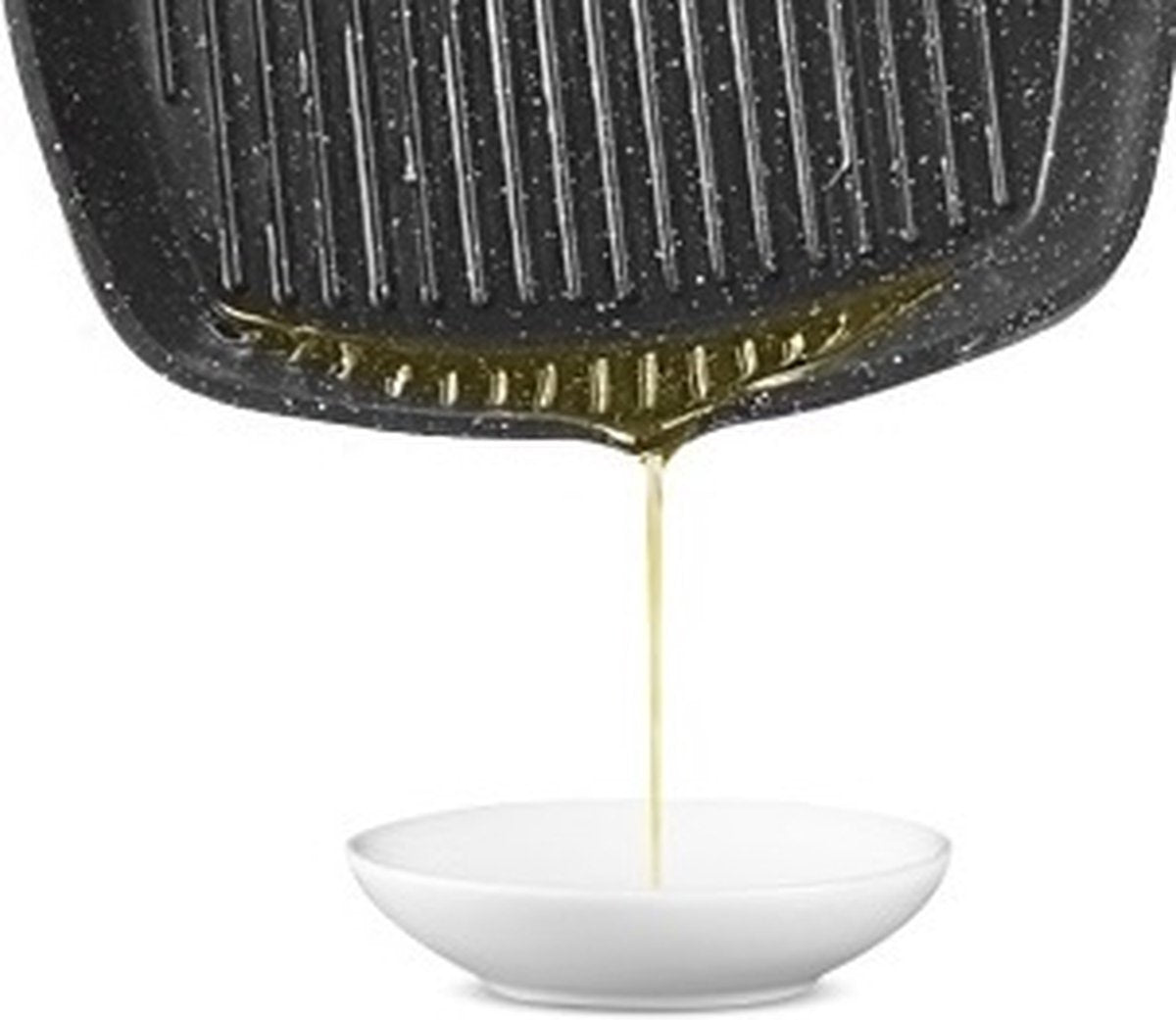 Cheffinger Grillpan met Deksel - 28cm - Zwart - Inductie - TEKZEN