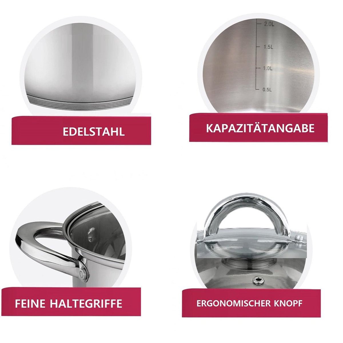 Cheffinger Kookpan met Deksel kookpannen productafbeelding 4