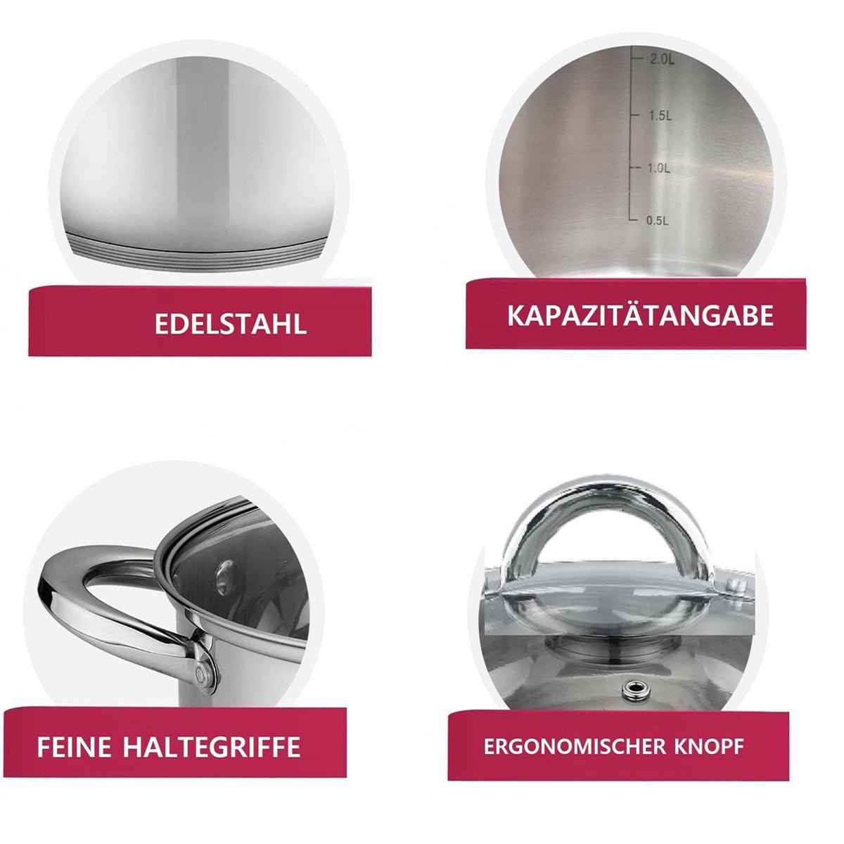 Cheffinger Kookpan met Deksel kookpannen productafbeelding 4