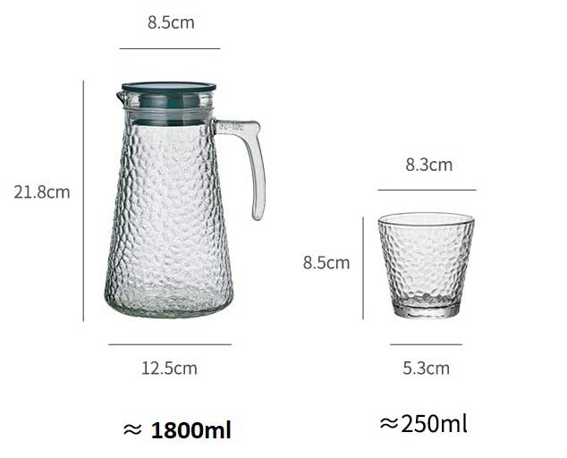 Cheffinger Luxe Karaf met 4 Glazen karaffen productafbeelding 3