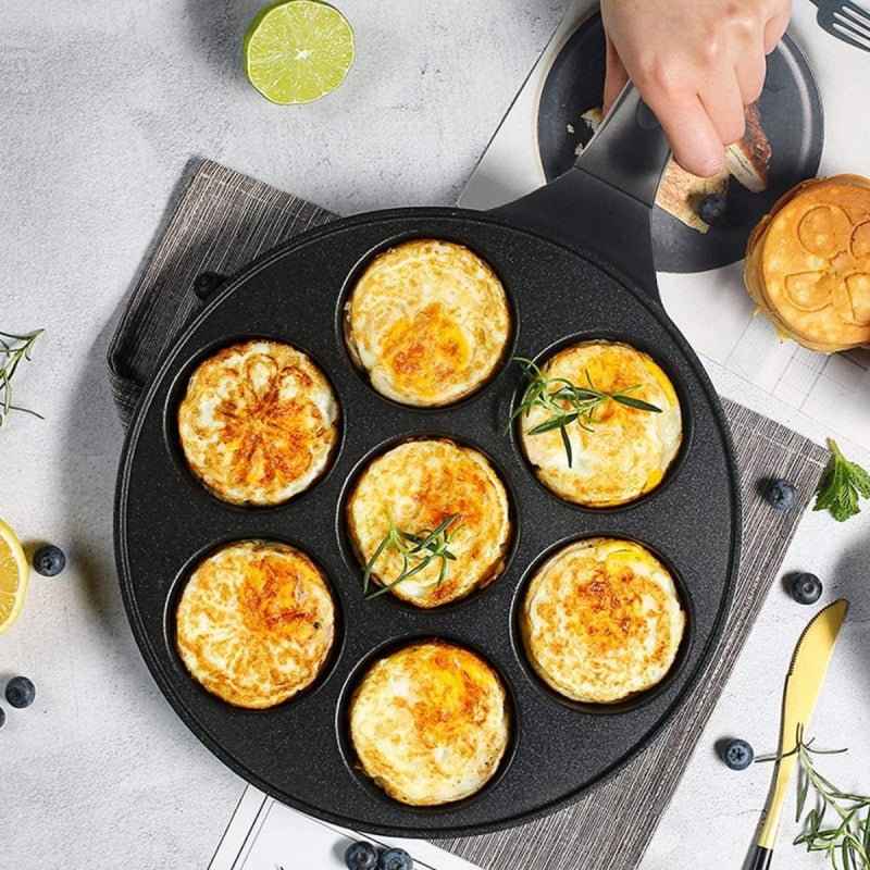 Kadirelli Pancake Pan - 7 Kop - 26cm - Pannenkoekenpan - Pancake Maker - Inductie
