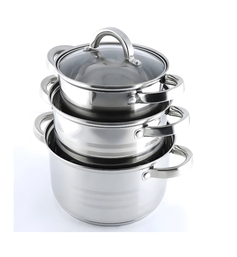 Cheffinger Pannenset - RVS - Kookpannen - Inductie - Diverse Sets - TEKZEN