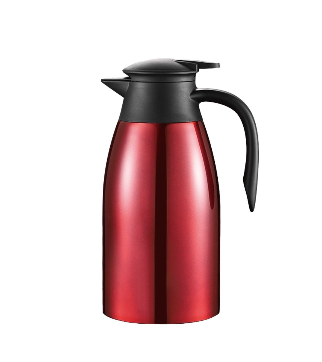 Cheffinger Thermoskan 2 Liter Rood - RVS Inox - Themosfles - TEKZEN