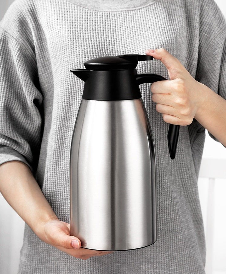 Cheffinger Thermoskan 2 Liter Zilver thermosfles productafbeelding 4