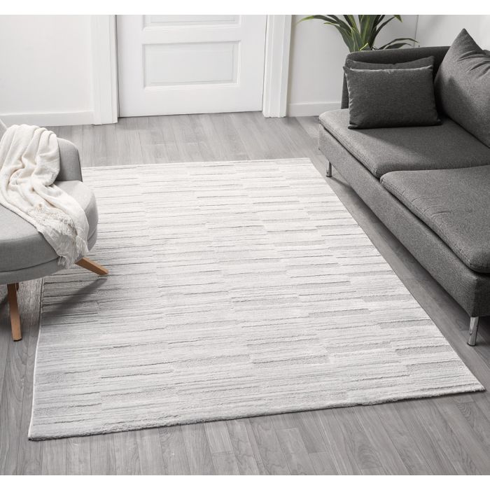 Cinar Carpets Liva D332A - Vloerkleed Grijs - 13 mm