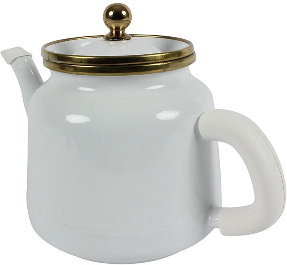 Ferveo Dawa Theepot Set - 1,0L / 2,5L - Wit/Goud - TEKZEN