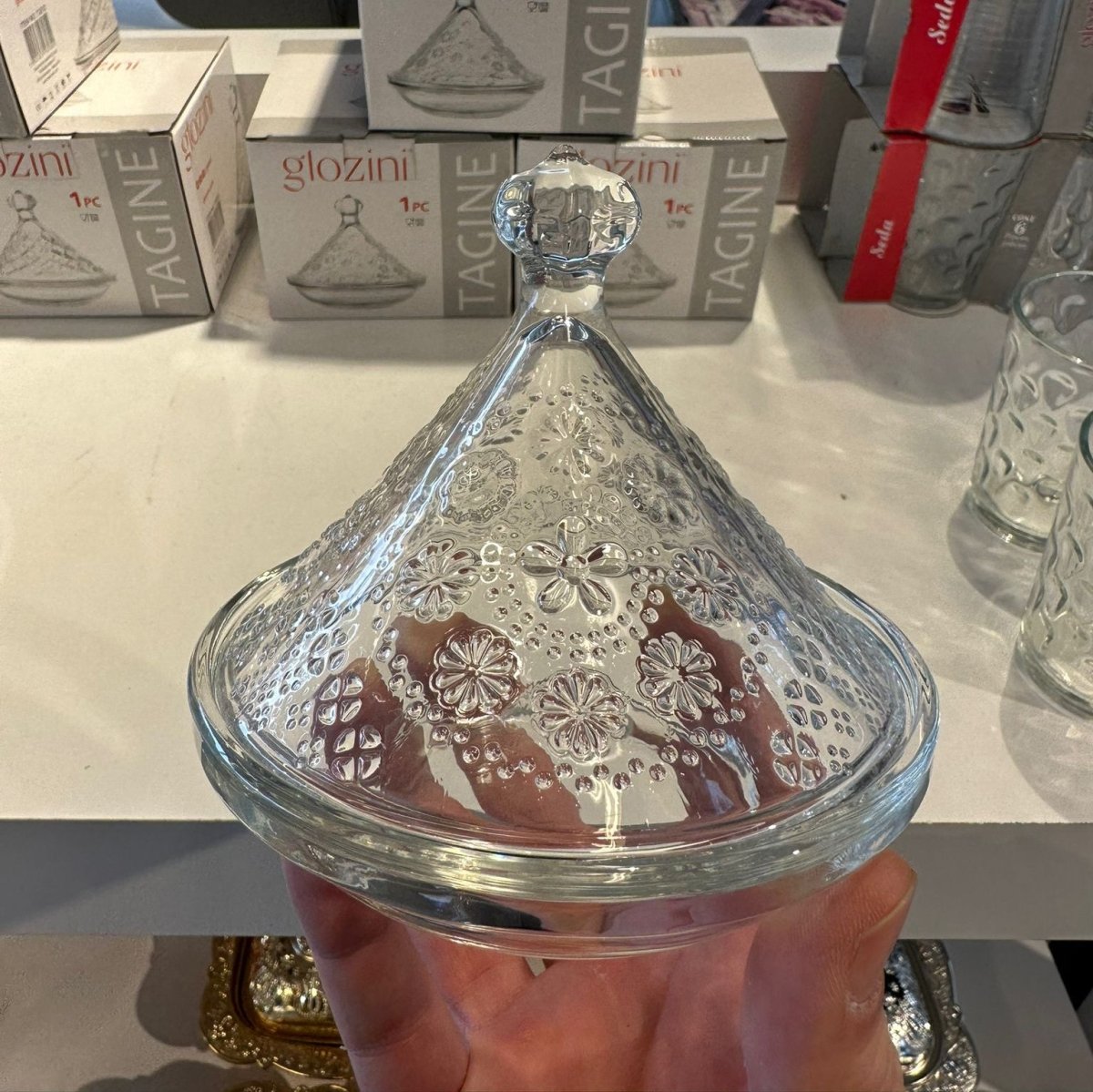 Glozini Amuseschaaltje - Set van 4 - Mini Tajine Schaaltjes met Deksel - TEKZEN