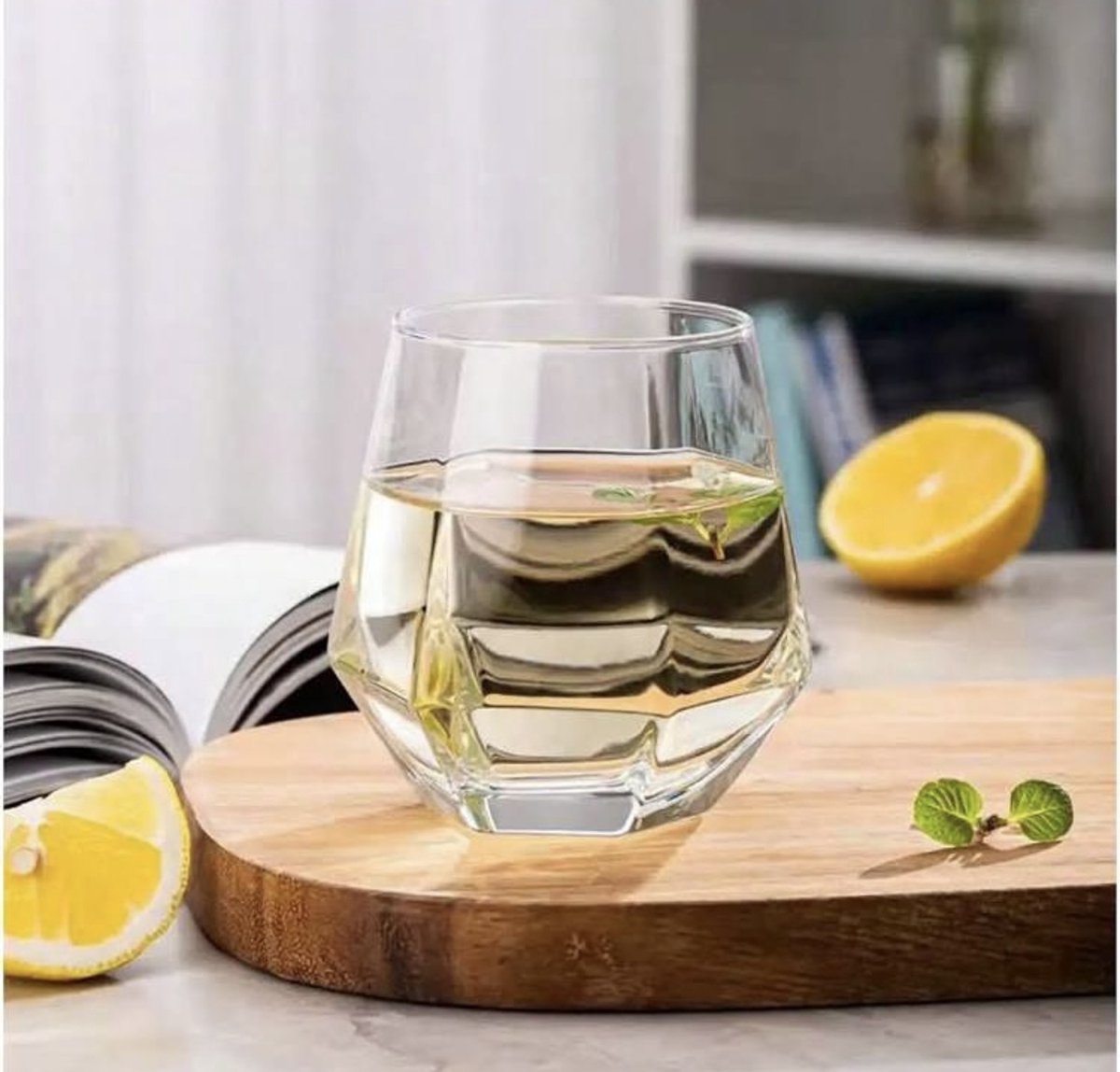 Glozini Juba Tumblerglazen - Set van 6 - Whisky glazen - Whiskyglazen - Whiskeyglas - TEKZEN
