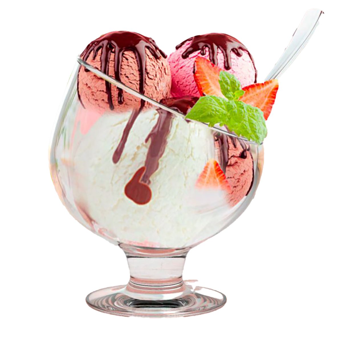 Glozini Luxe IJscoupes – Set van 4 | Stijlvolle Dessertschaaltjes voor IJs & Meer - TEKZEN