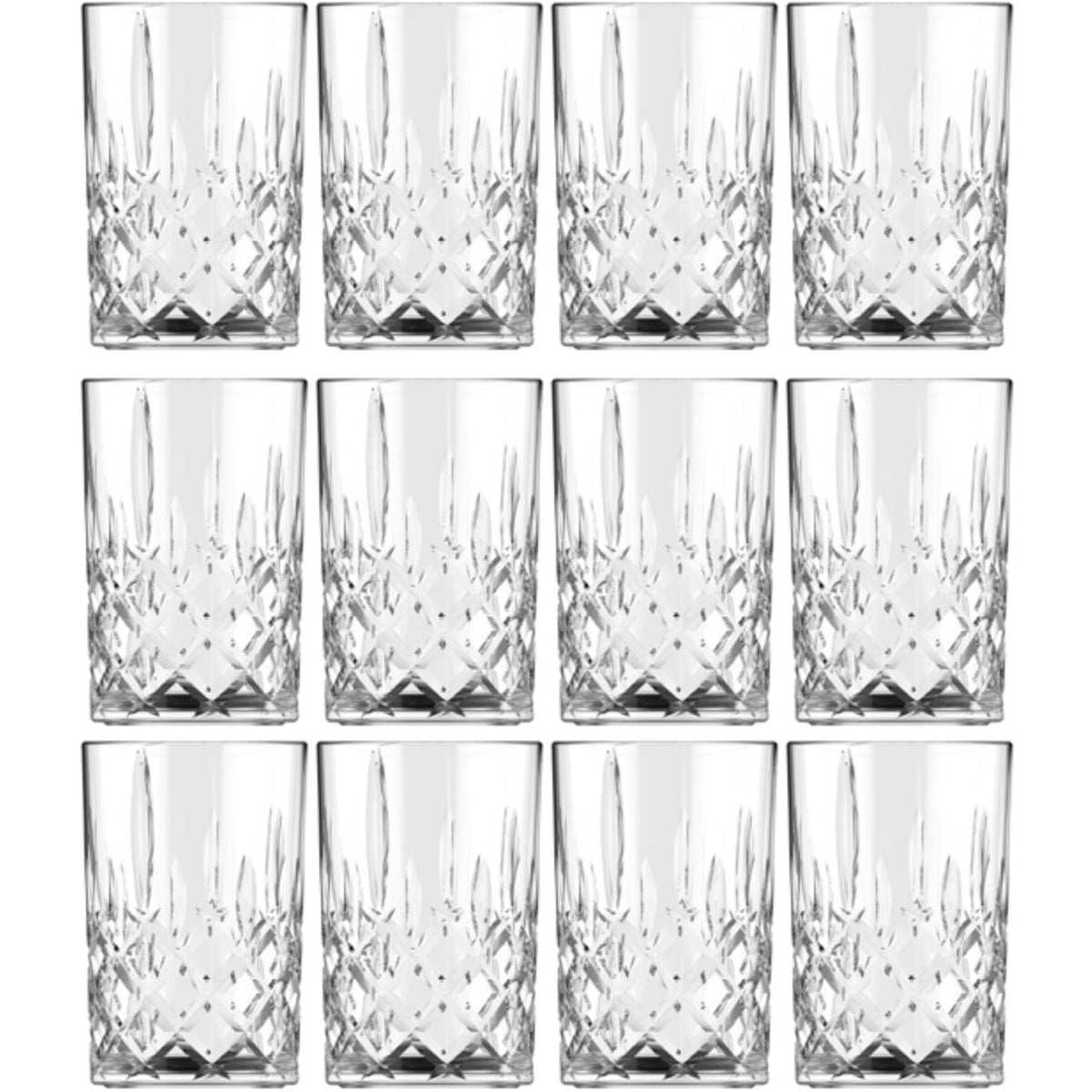Glozini - Marokkaanse Theeglazen - Morano Tumbler - Set van 12 Glazen - 200ml - Thee & Koffieglazen - TEKZEN