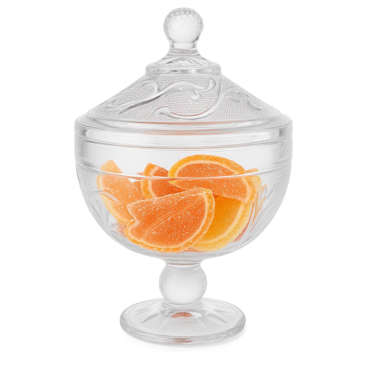 Glozini Snoeppot - Glas - Met deksel - Voorraadpot - Snoepschaal - TEKZEN