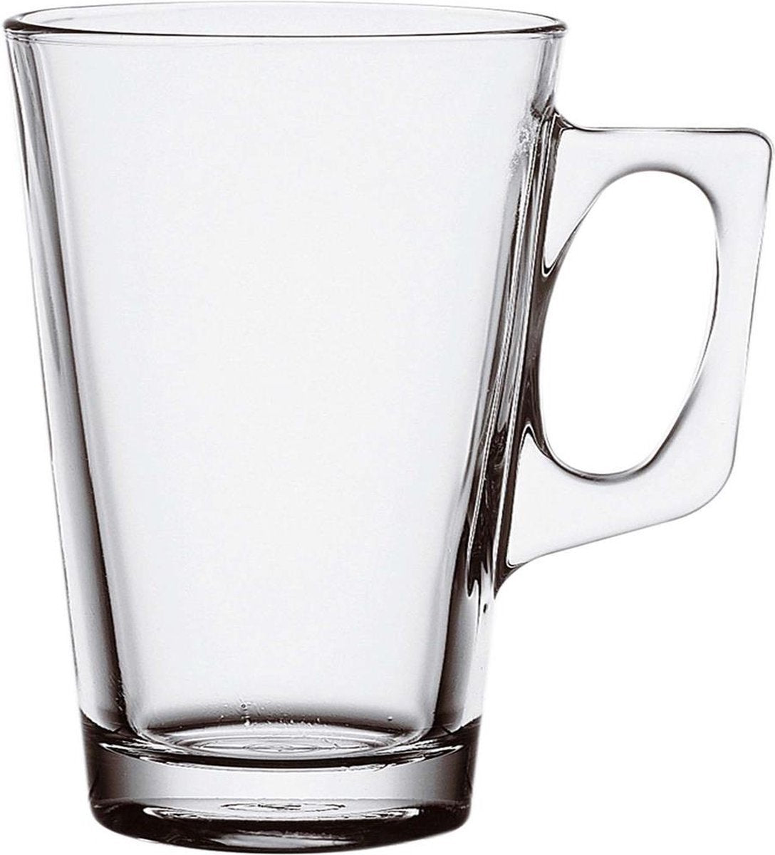 Glozini Theeglazen Set Rome - Theeglas - Theekopjes - Set van 6 - Theeglazen met Oor/Handvat - TEKZEN