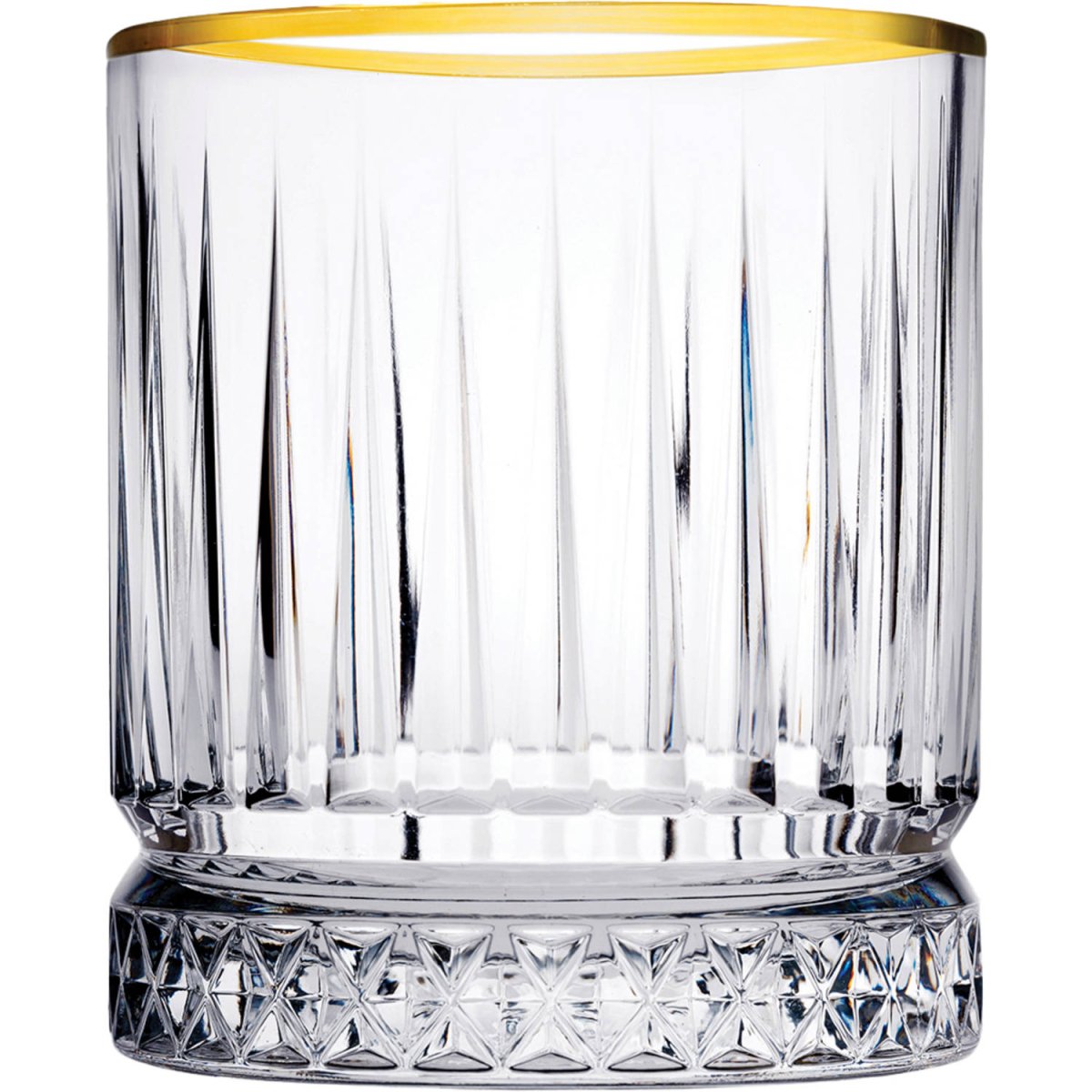 Glozini Tumblerglazen met Gouden Rand - Set van 4 - Waterglas - Whiskyglas - TEKZEN