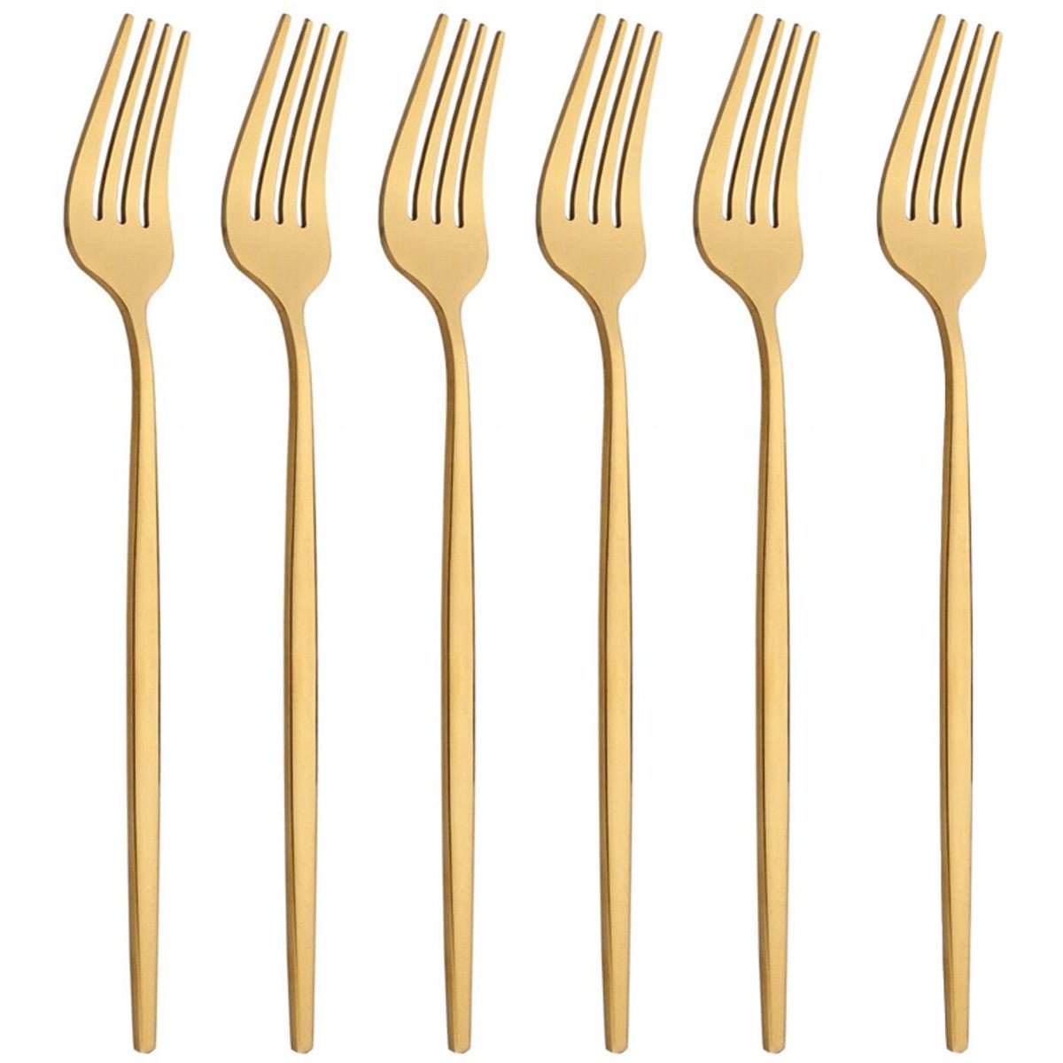 Kadirelli Dessertvork - 12 Stuks - Goud - TEKZEN